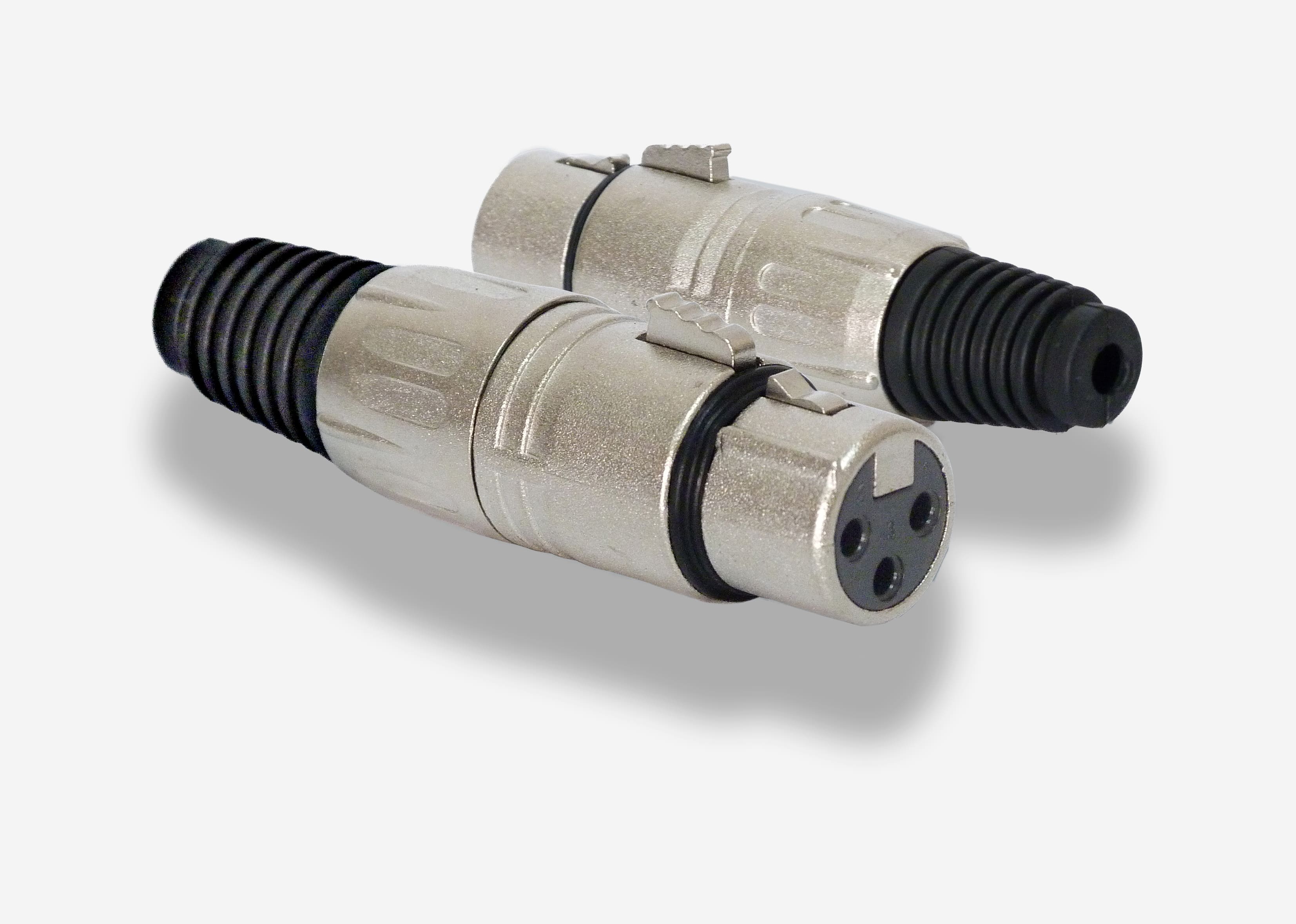 Conector XLR Hembra ⏤ Ø 6 mm