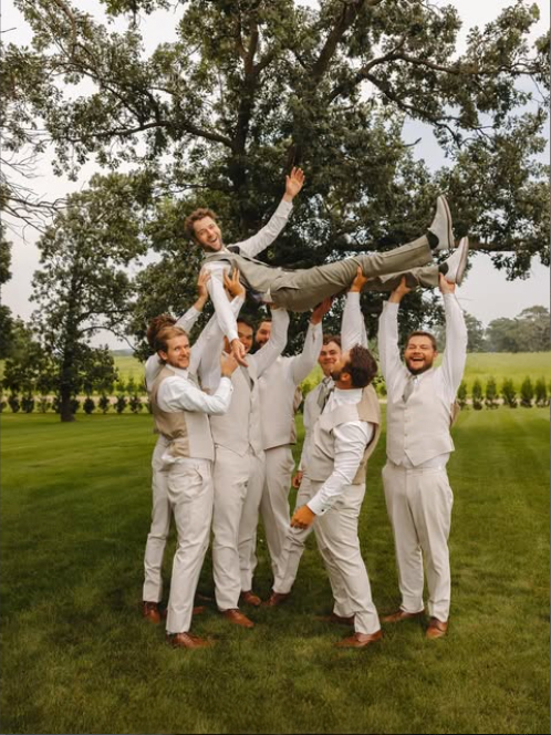 groomsmen in suits