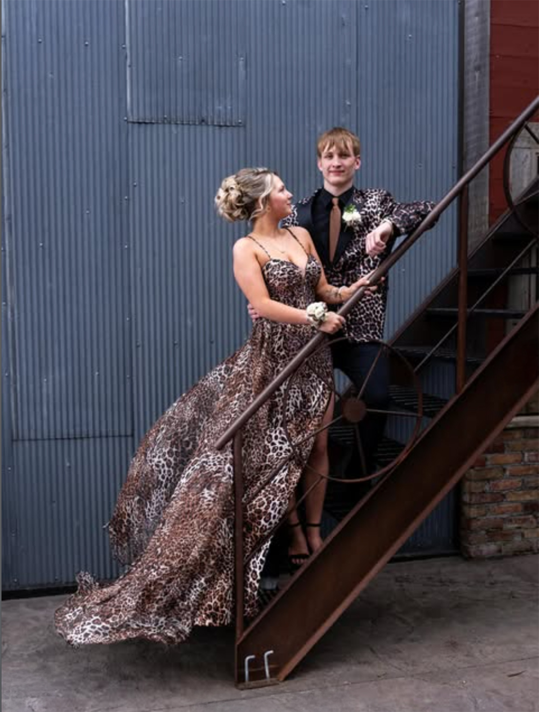 flowing prom dress