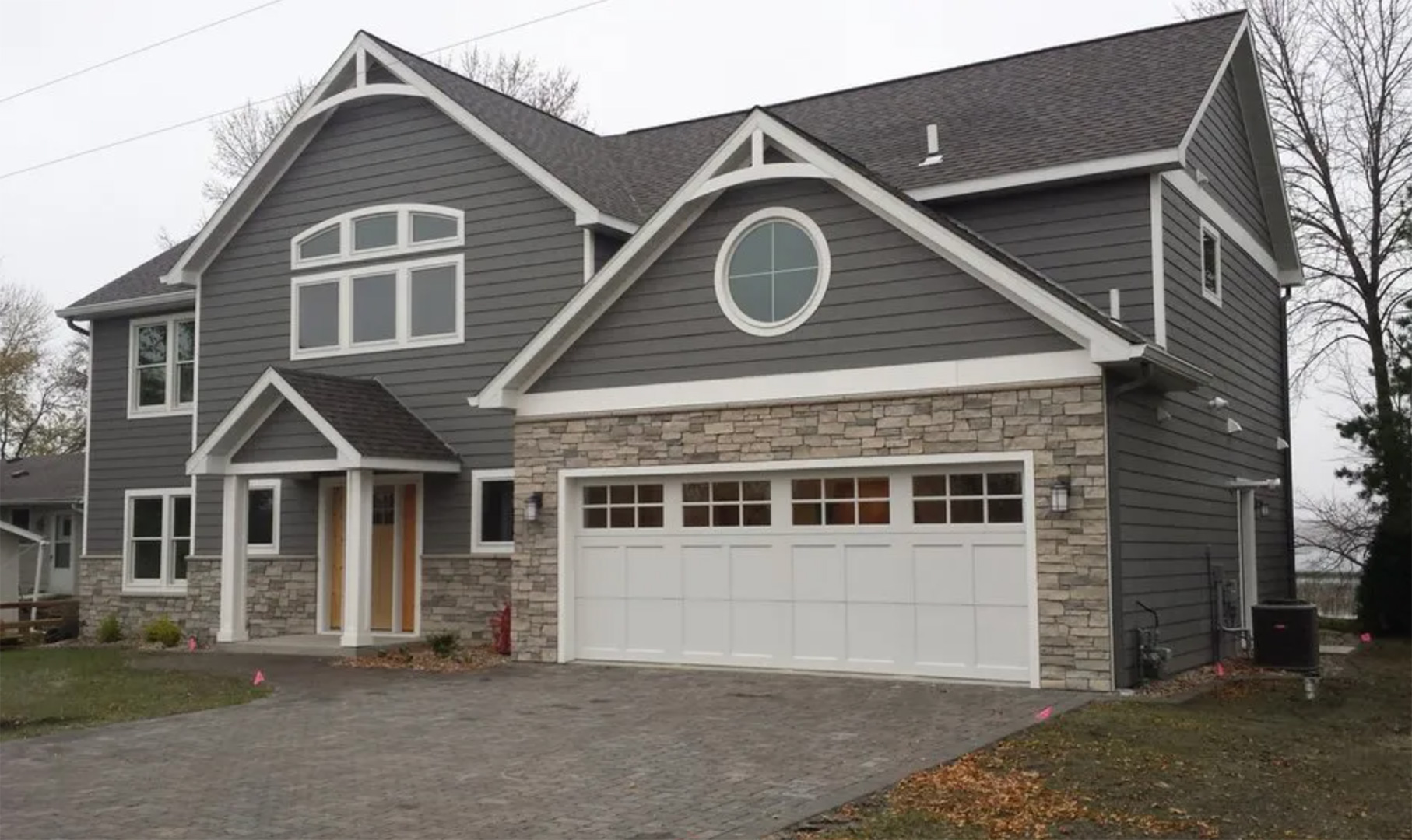 Viking Garage Door white door with windows