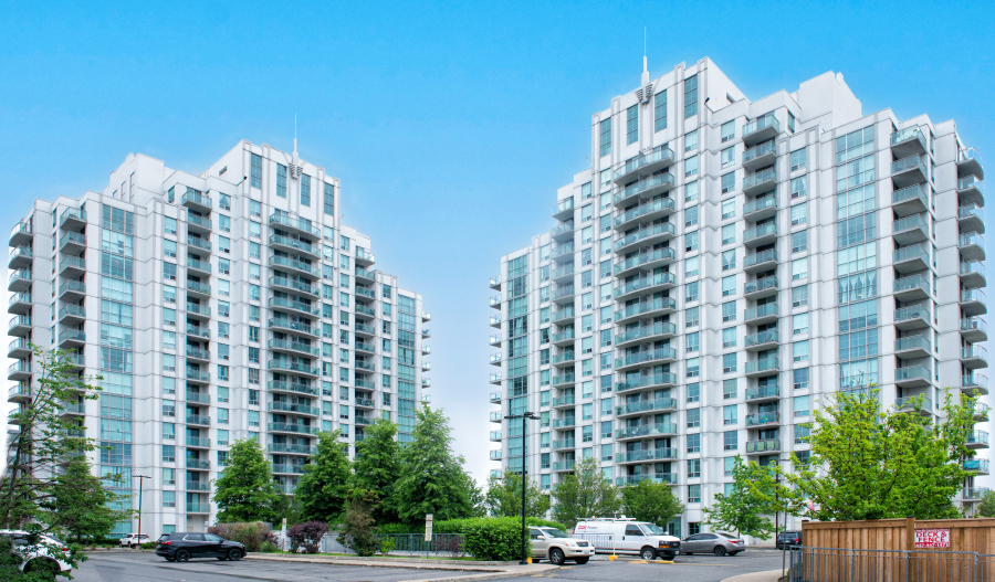 Twin high-rise residential towers