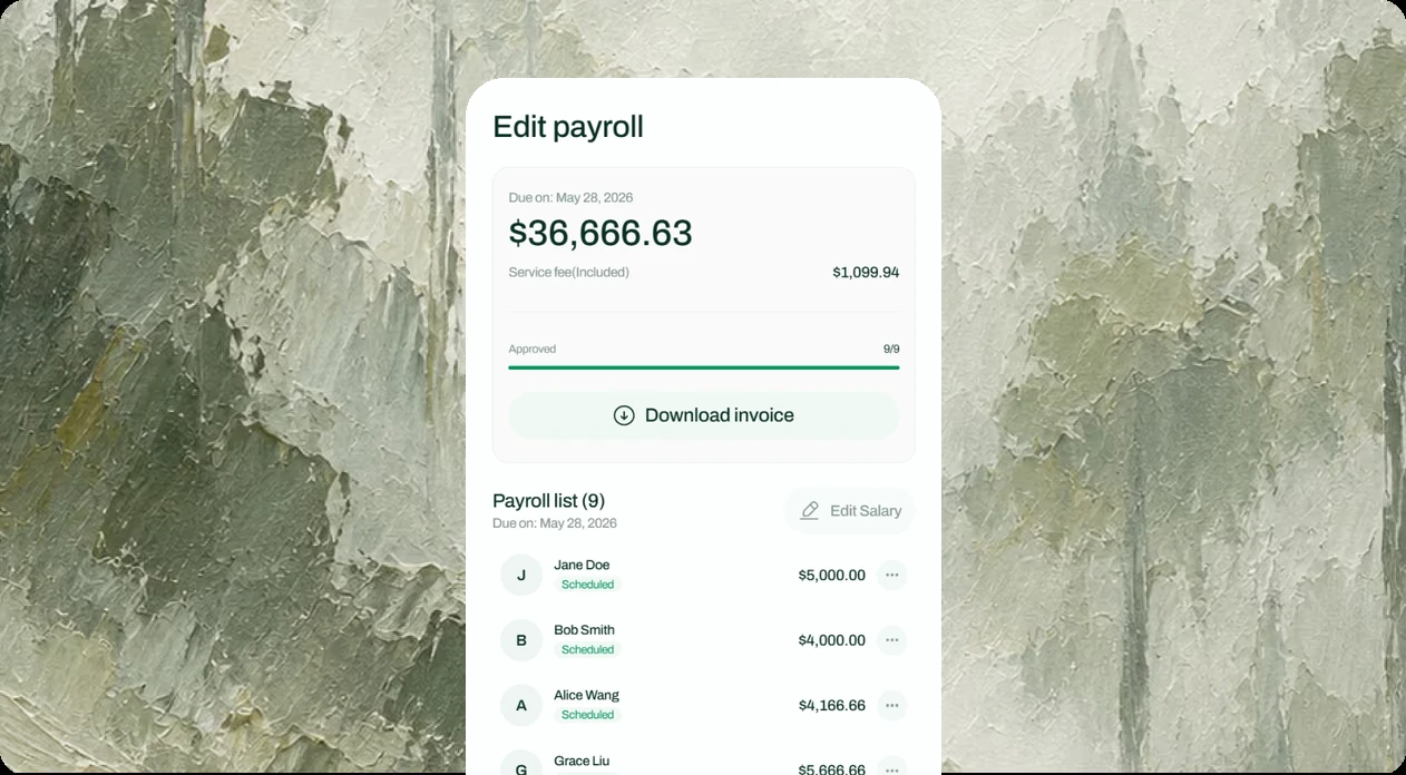 Reviewing a scheduled payroll run in AllScale Payroll