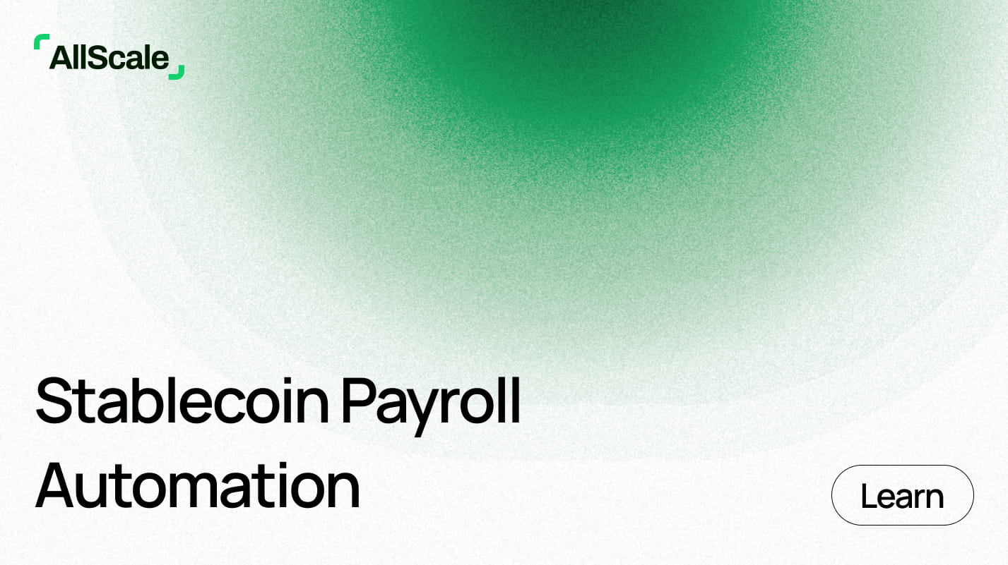 AllScale Checkout now supports payment via card and local payments while merchant can receive funds in USDC