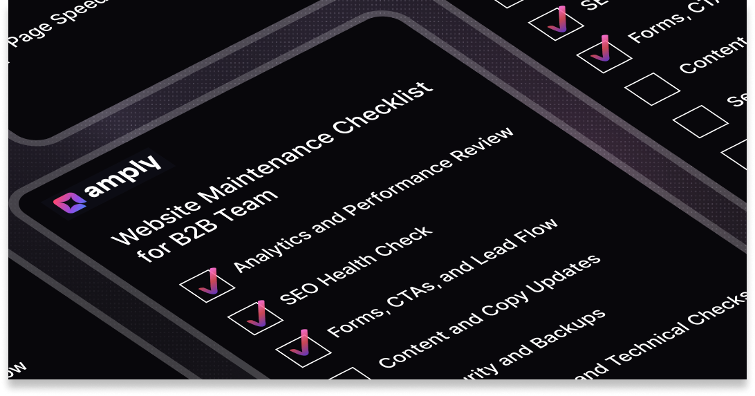 Website Maintenance Checklist for B2B Teams (Monthly, Quarterly, Annual)