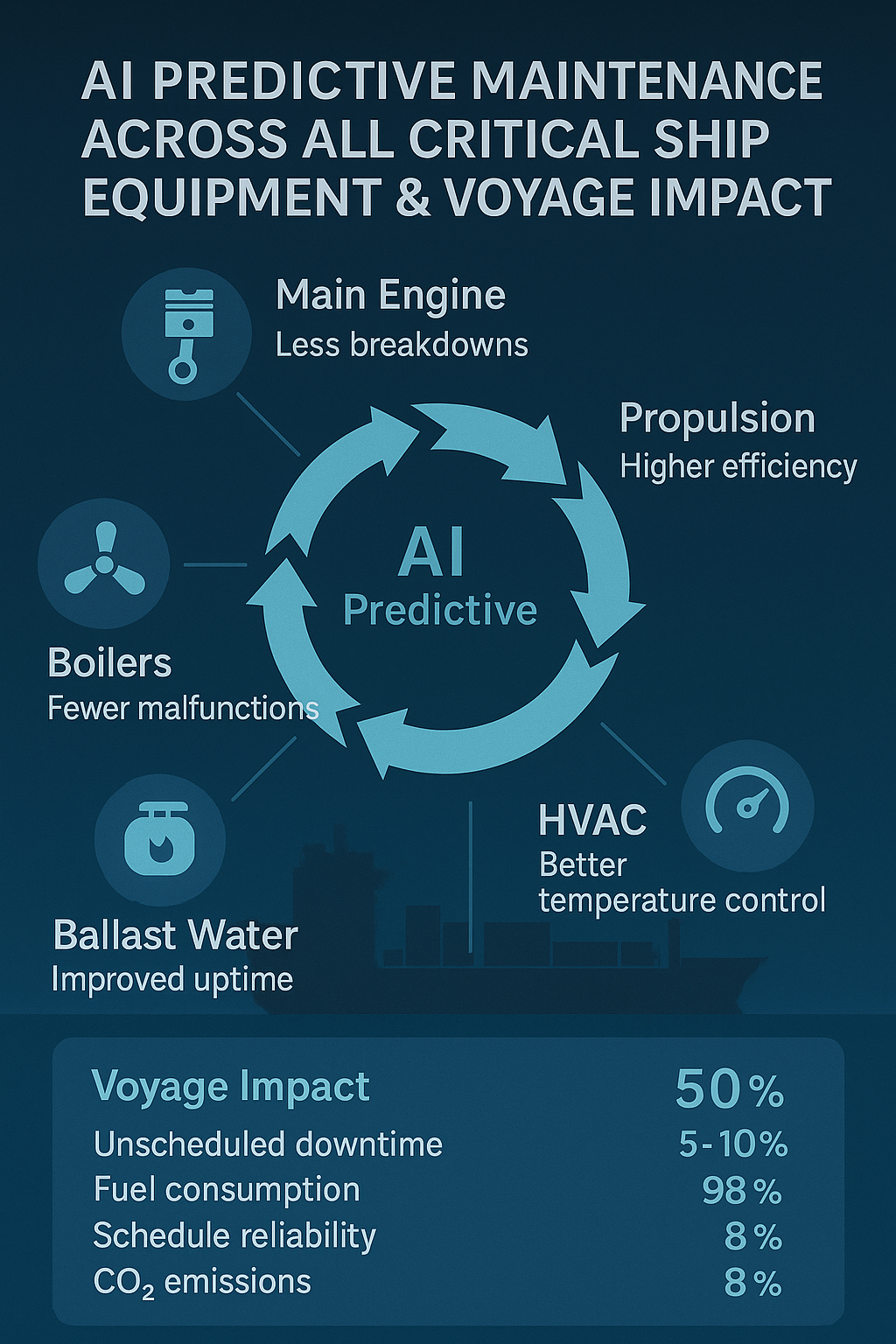 AI-powered dashboard for fleet managers at sea
