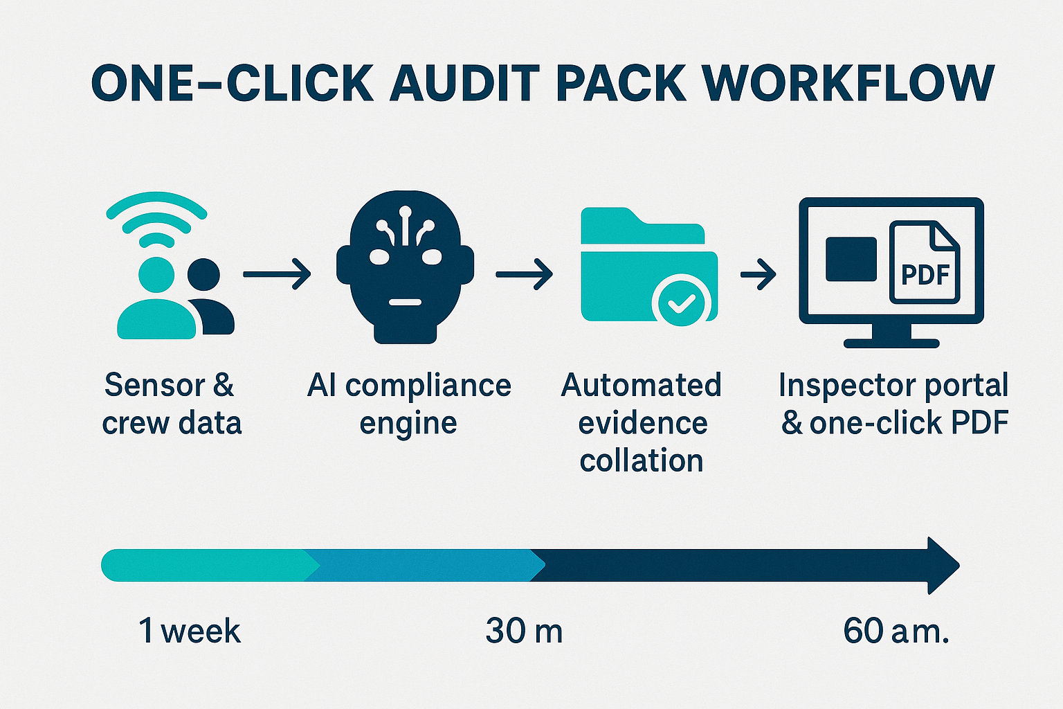 one click audit pack workflow