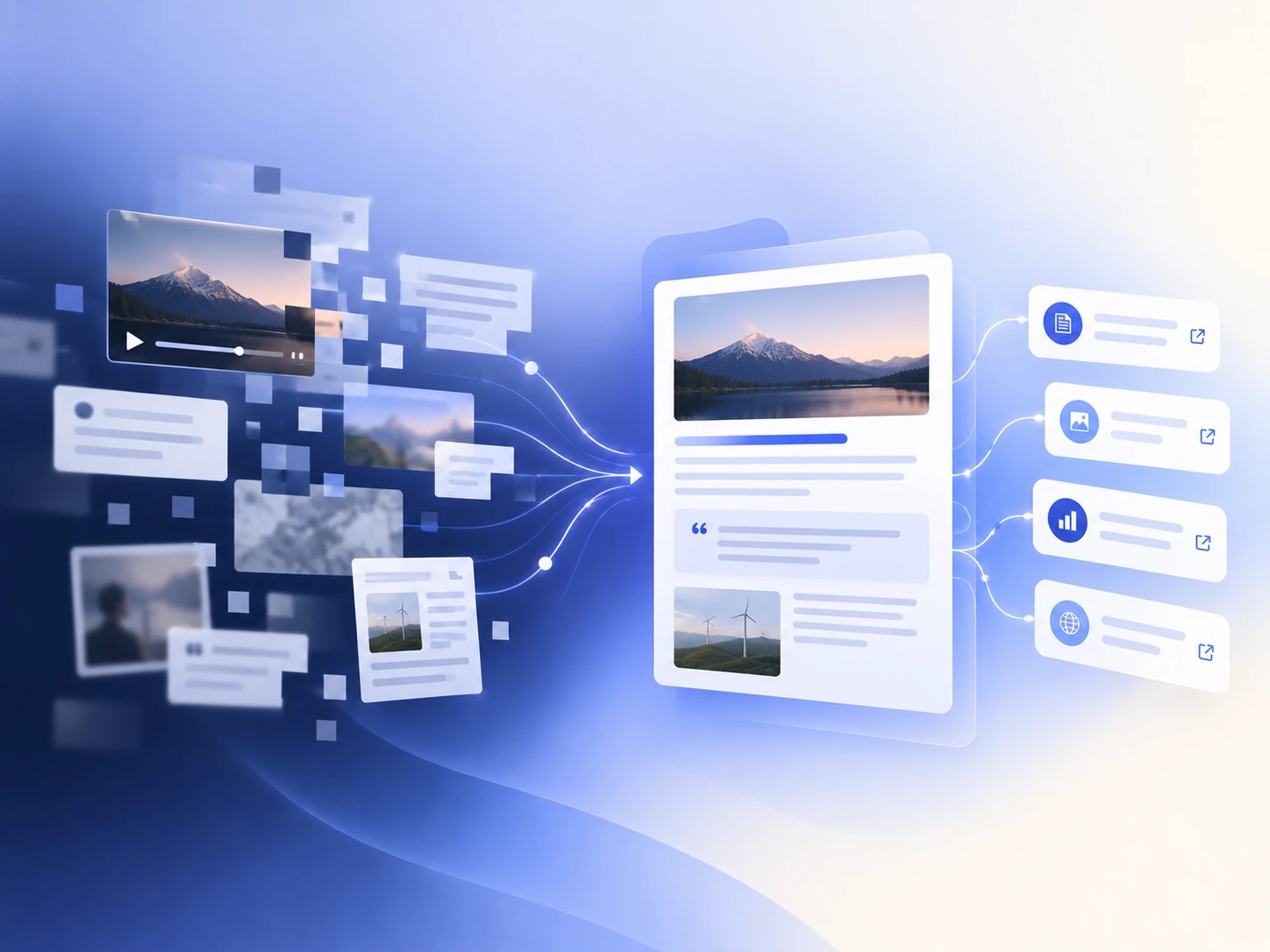 Digital fragments connected to original sources and context