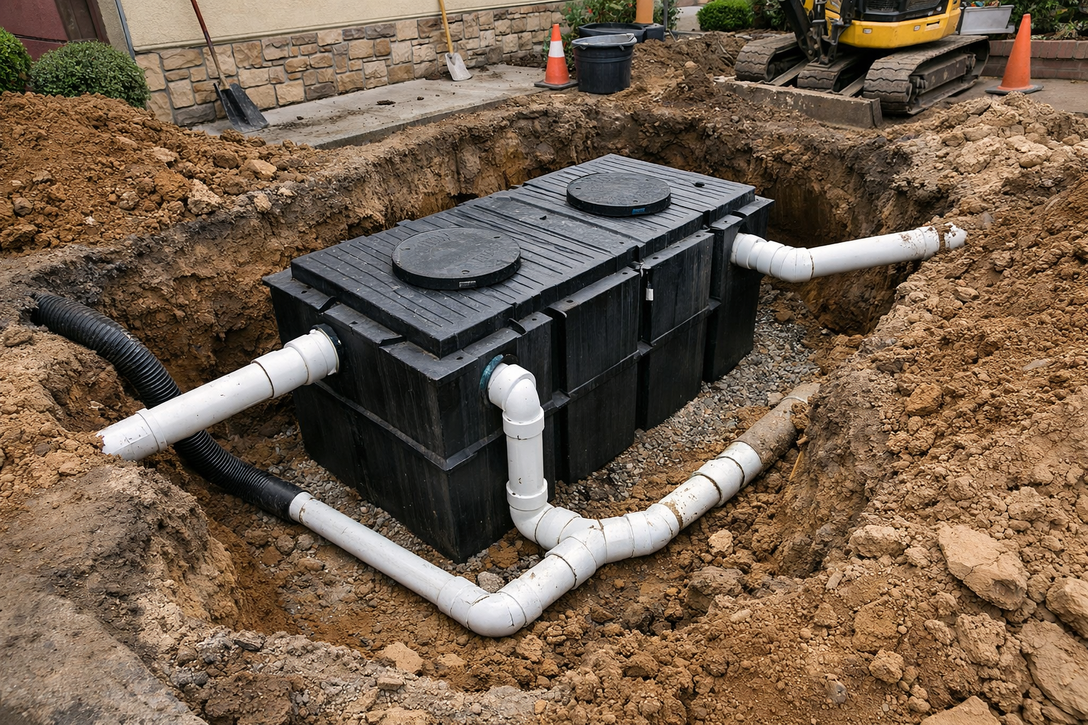 A plane flying over a city with skyscrapers in the background.
