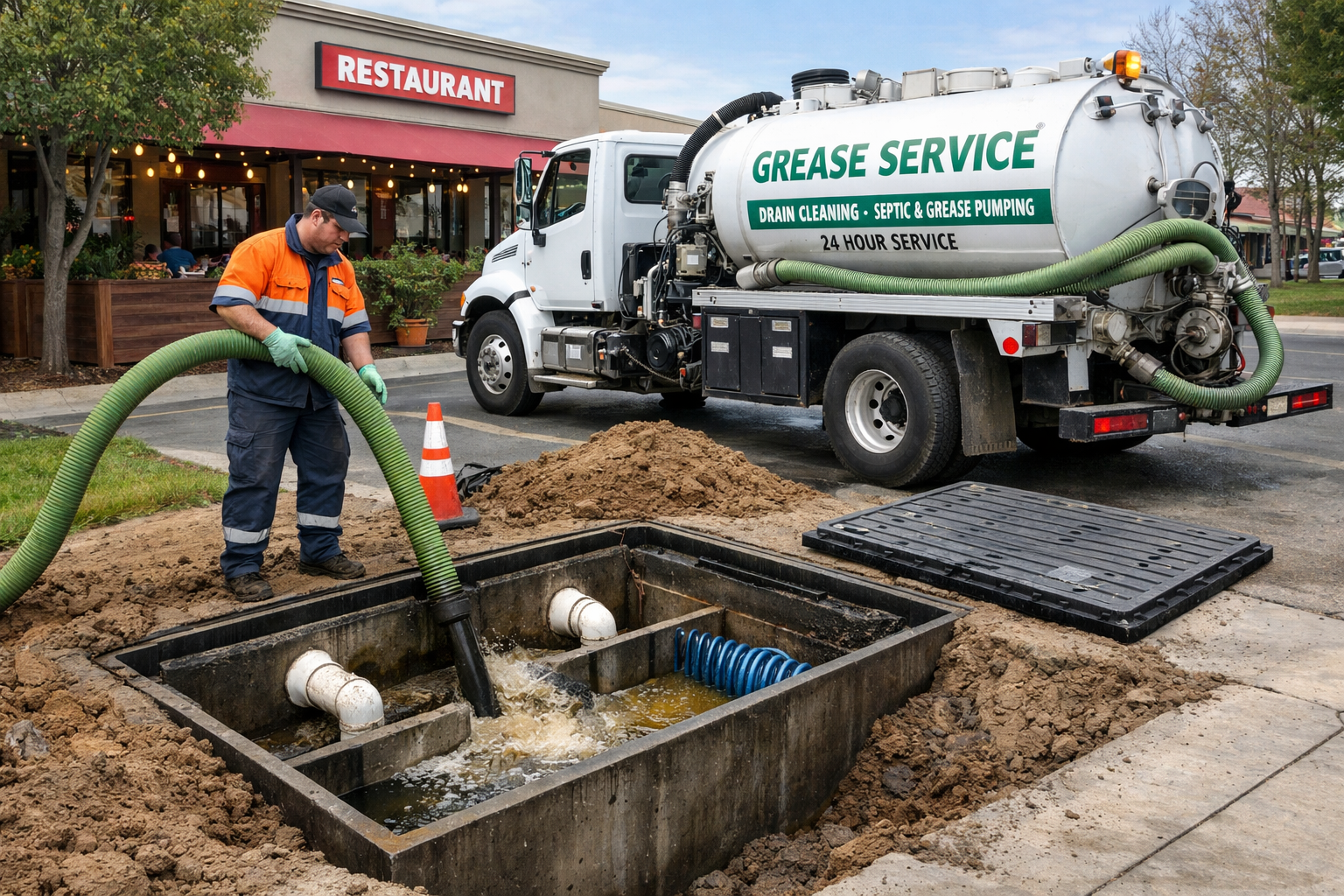A plane flying over a city with skyscrapers in the background.
