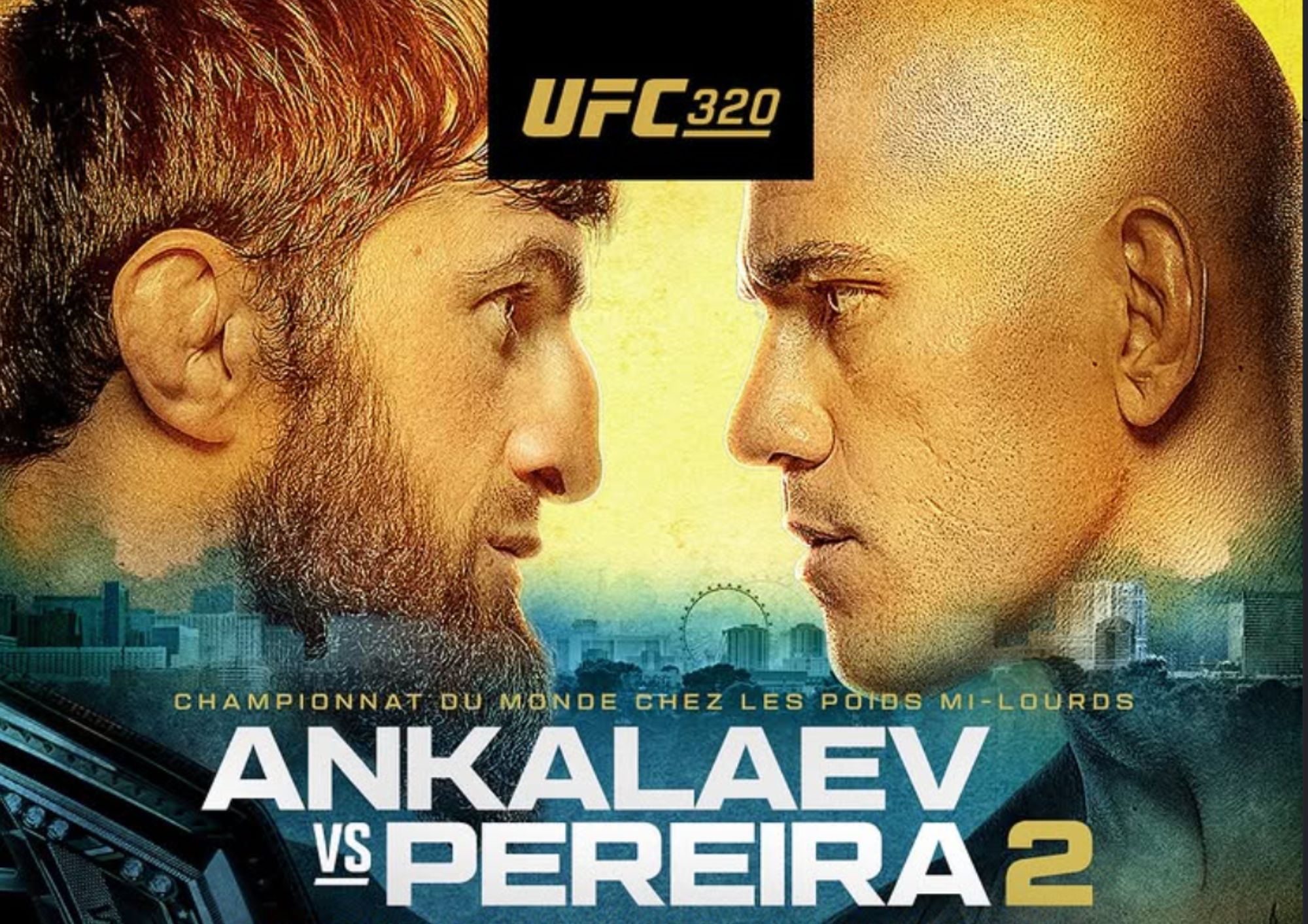 Où et quand regarder le combat Magomed Ankalaev VS. Alex Pereira