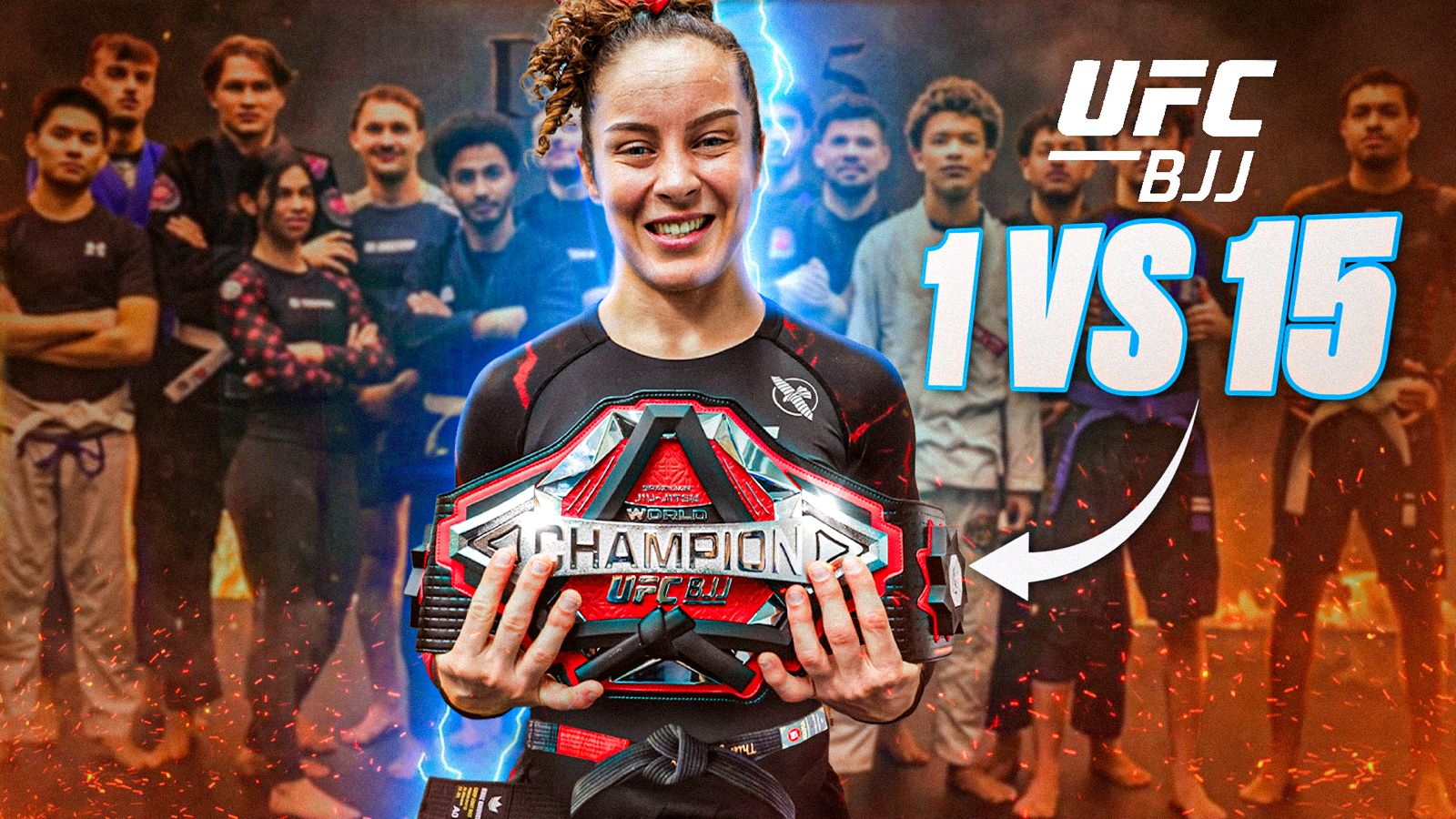15 combattants VS 1 championne UFC BJJ. Ils tapent tous contre Aurelie Le Vern !