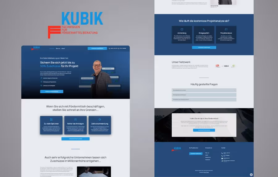 Mockup Webseite FKUBIK