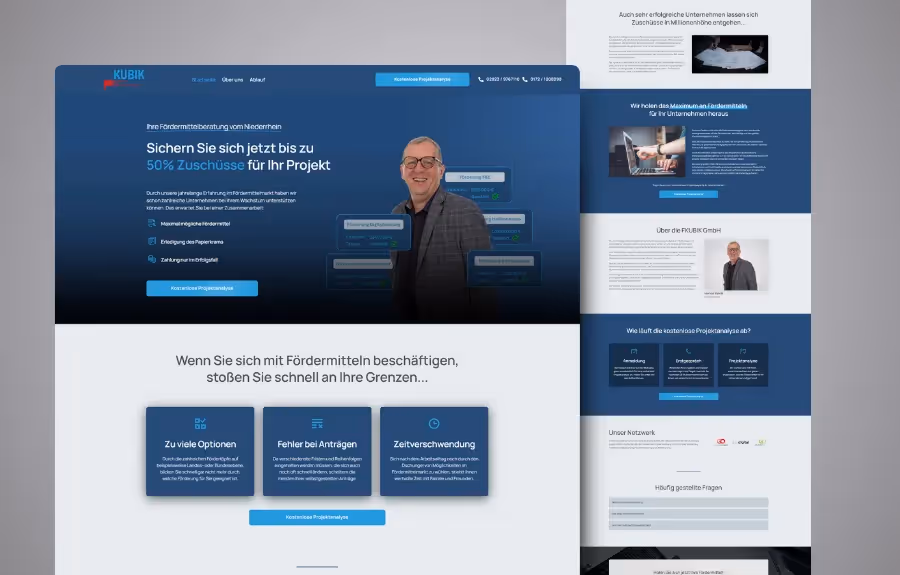 Mockup Webseite FKUBIK