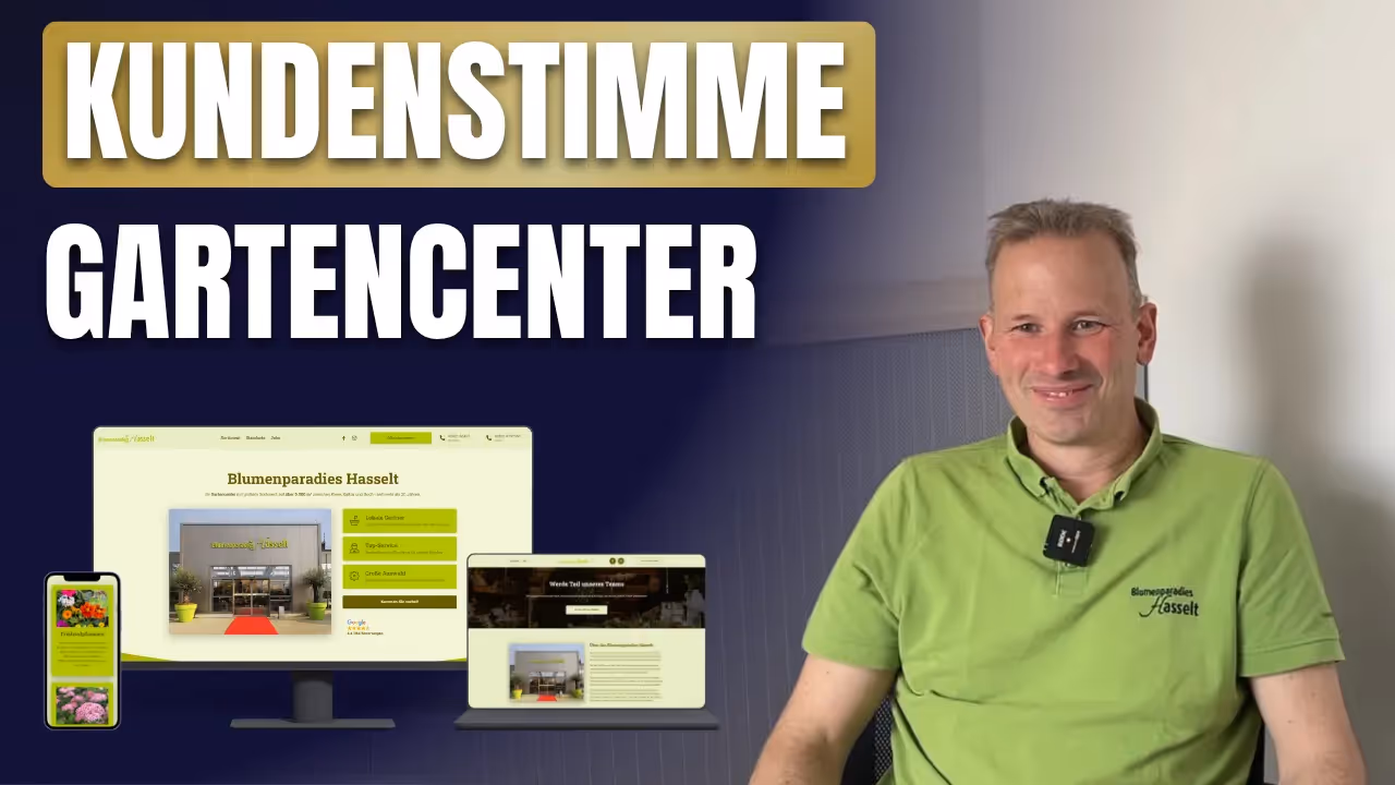 Mann vom Blumenparadies Hasselt spricht über die erfolgreiche Mitarbeitersuche über seine neue Webseite