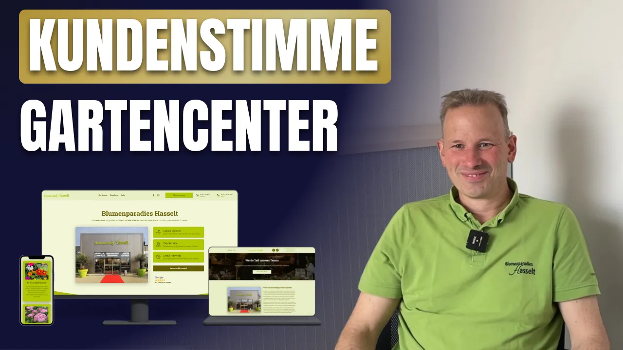 Mann vom Blumenparadies Hasselt spricht über die erfolgreiche Mitarbeitersuche über seine neue Webseite