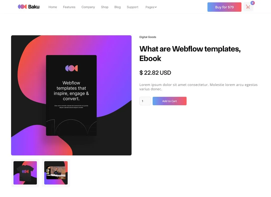 App Webflow Template -
Baku - Created by Wedoflow.com and Azwedo.com