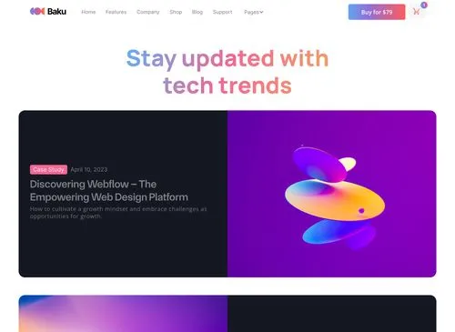 App Webflow Template -
Baku - Created by Wedoflow.com and Azwedo.com