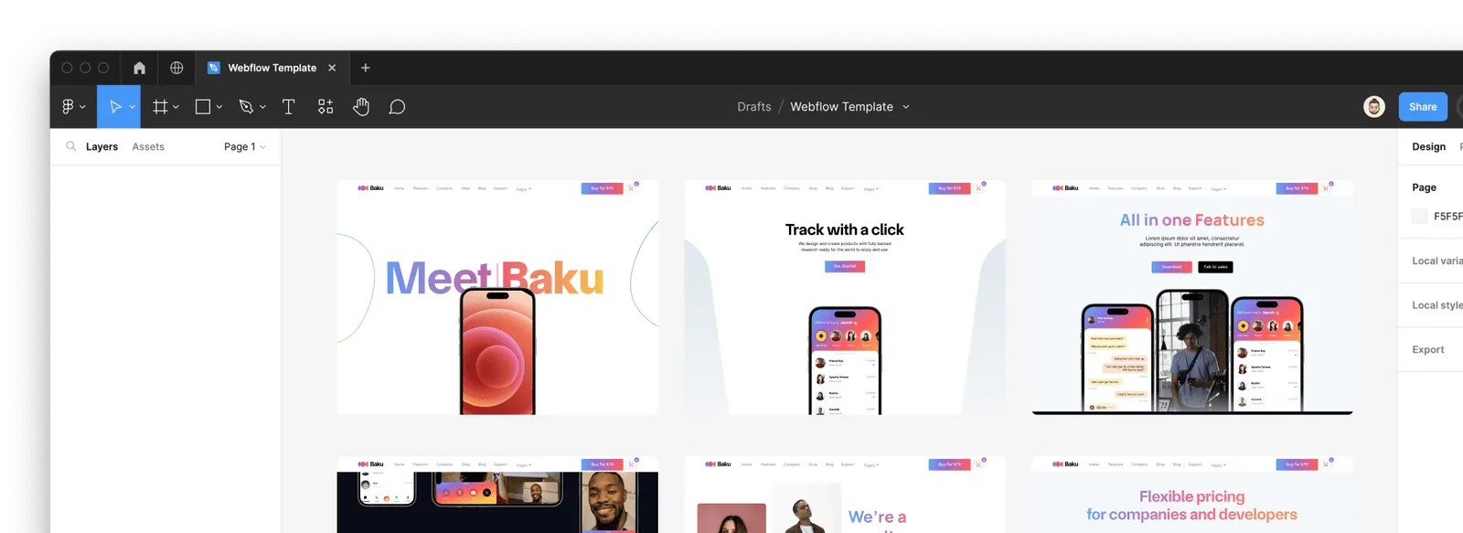 App Webflow Template -
Baku - Created by Wedoflow.com and Azwedo.com