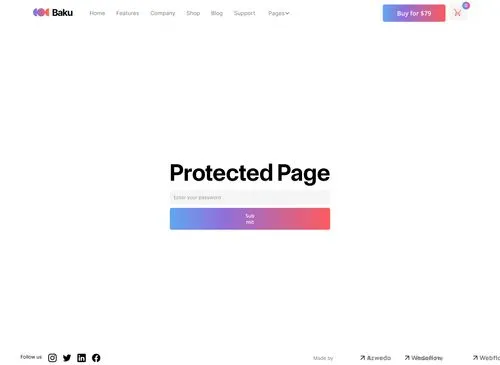 App Webflow Template -
Baku - Created by Wedoflow.com and Azwedo.com