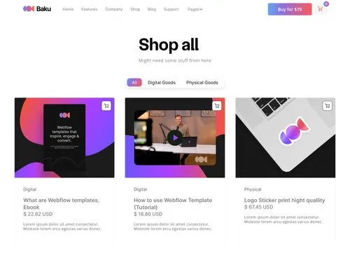 App Webflow Template -
Baku - Created by Wedoflow.com and Azwedo.com