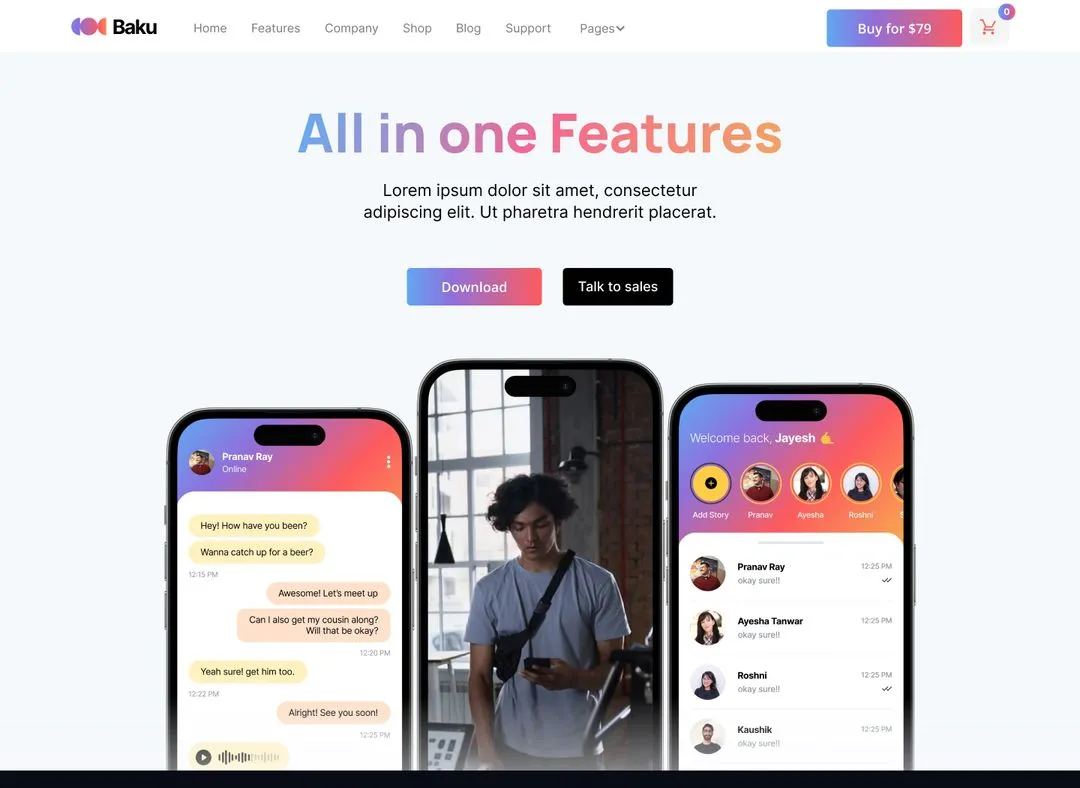 App Webflow Template -
Baku - Created by Wedoflow.com and Azwedo.com