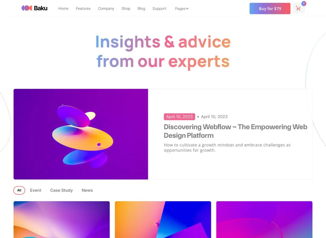 App Webflow Template -
Baku - Created by Wedoflow.com and Azwedo.com