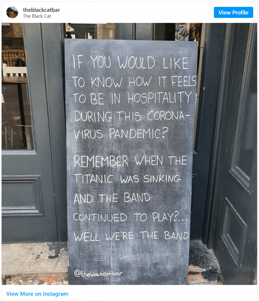 restaurant in pandemic