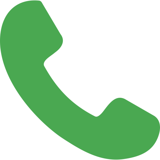 Green phone handset icon representing a phone call.