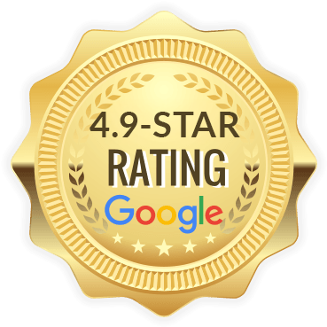 4.9-star rating on Google.