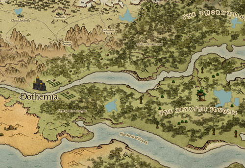 A. H. Lewis - The Chronicles of Durajan - Map of the Awakened World