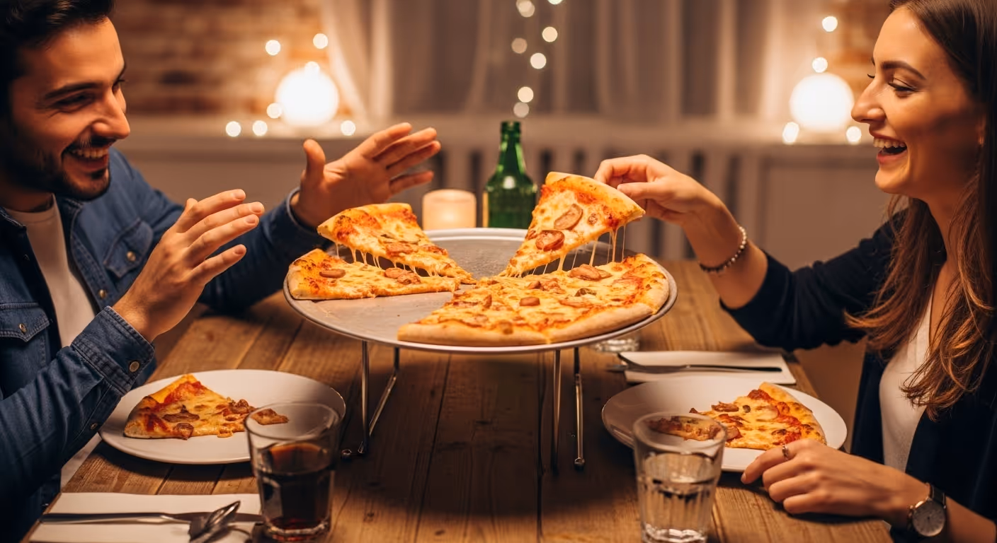 Pizza teilen oder alleine essen was wirklich satt macht