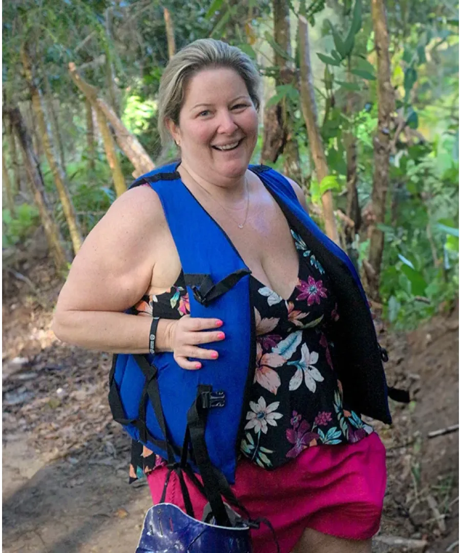 Jamie before her weight loss transformation