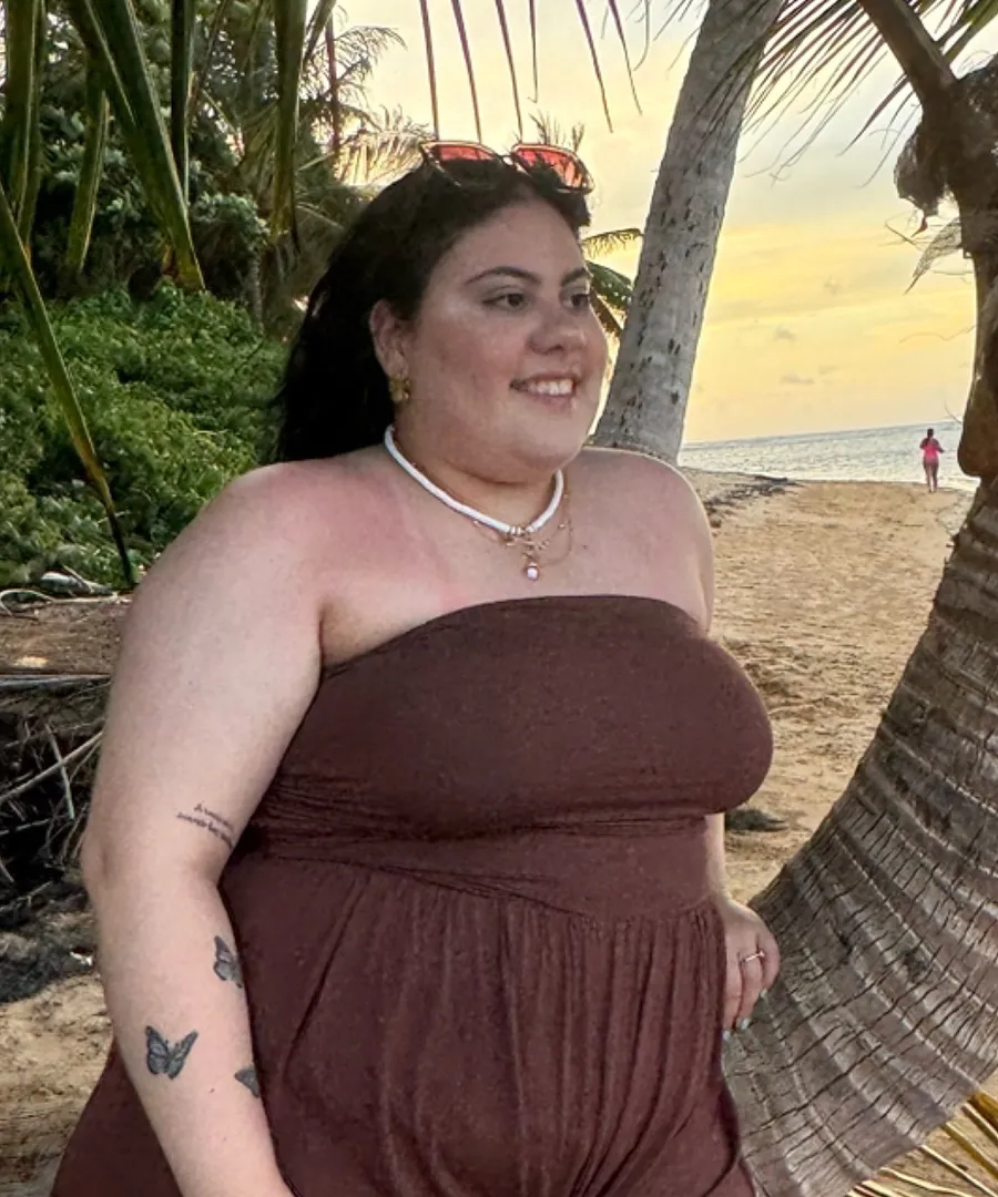 Lily before her weight loss