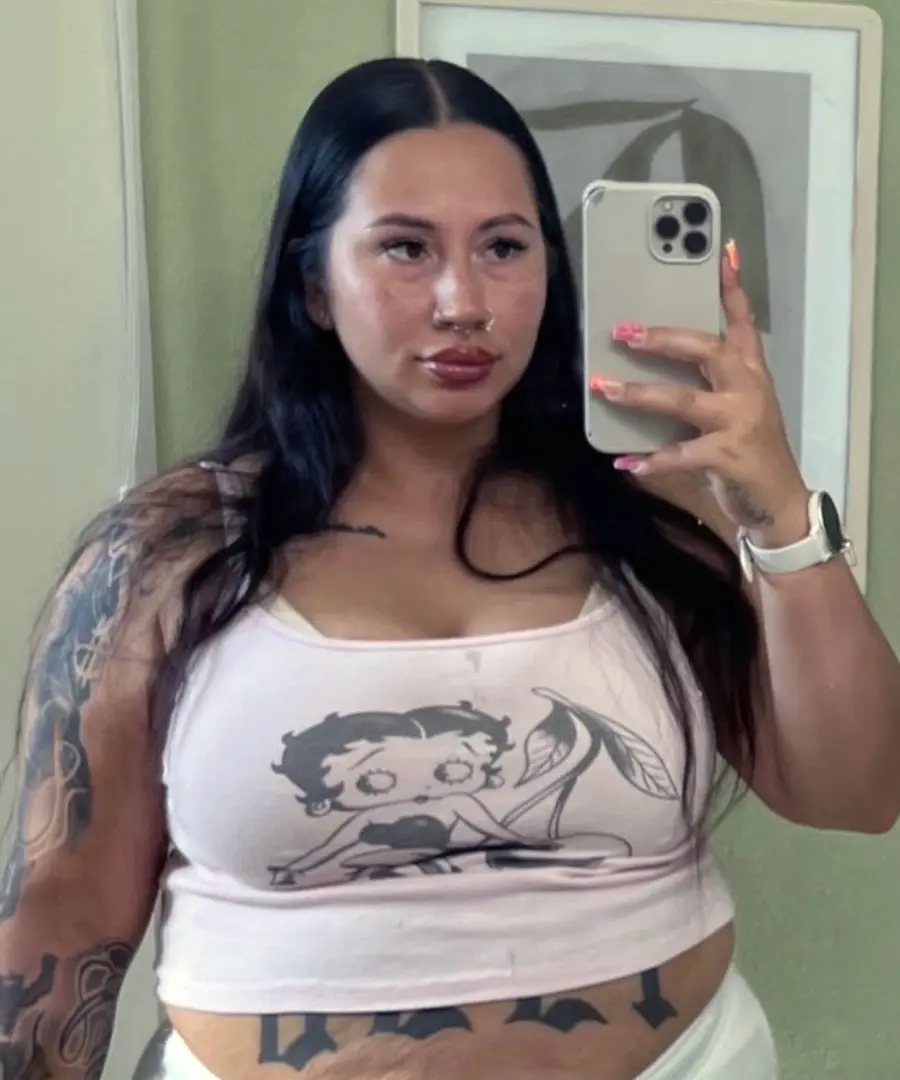 Sabrina before her weight loss