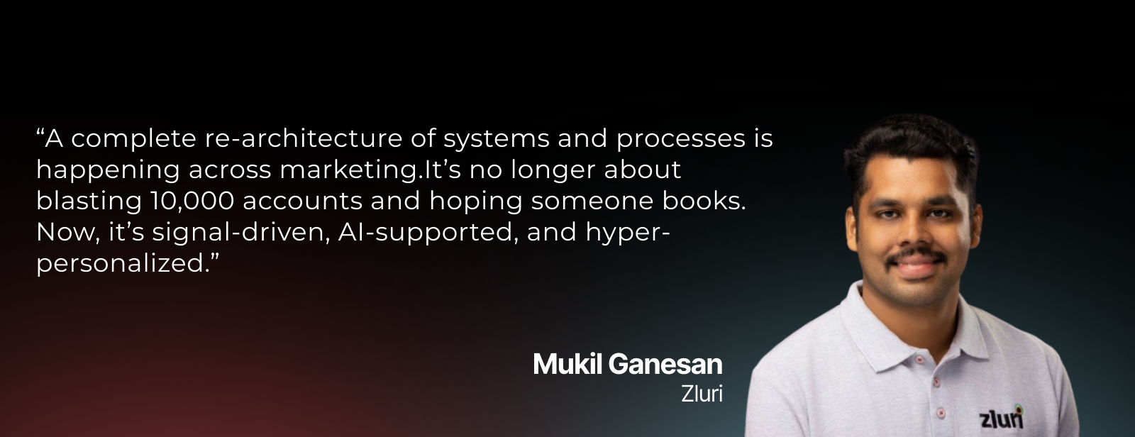 A complete re-architecture of systems and processes is happening across marketing.It’s no longer about blasting 10,000 accounts and hoping someone books. Now, it’s signal-driven, AI-supported, and hyper-personalized.