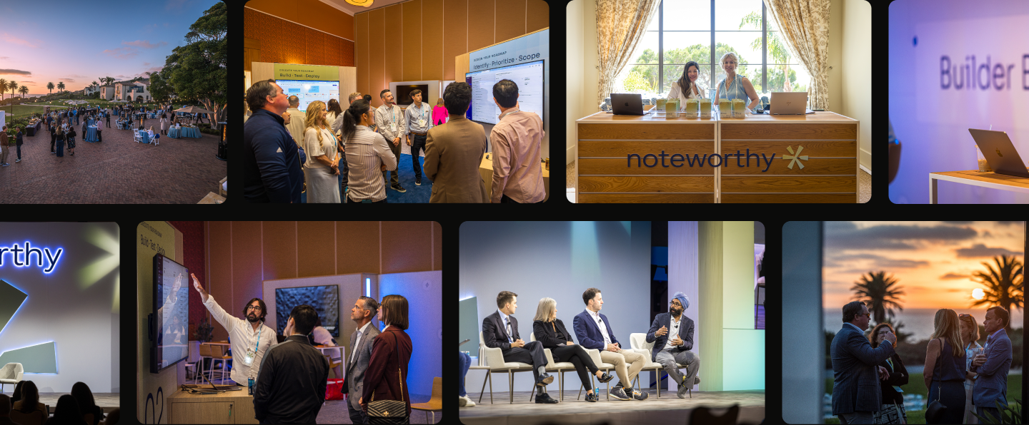 Noteworthy event photography, top row