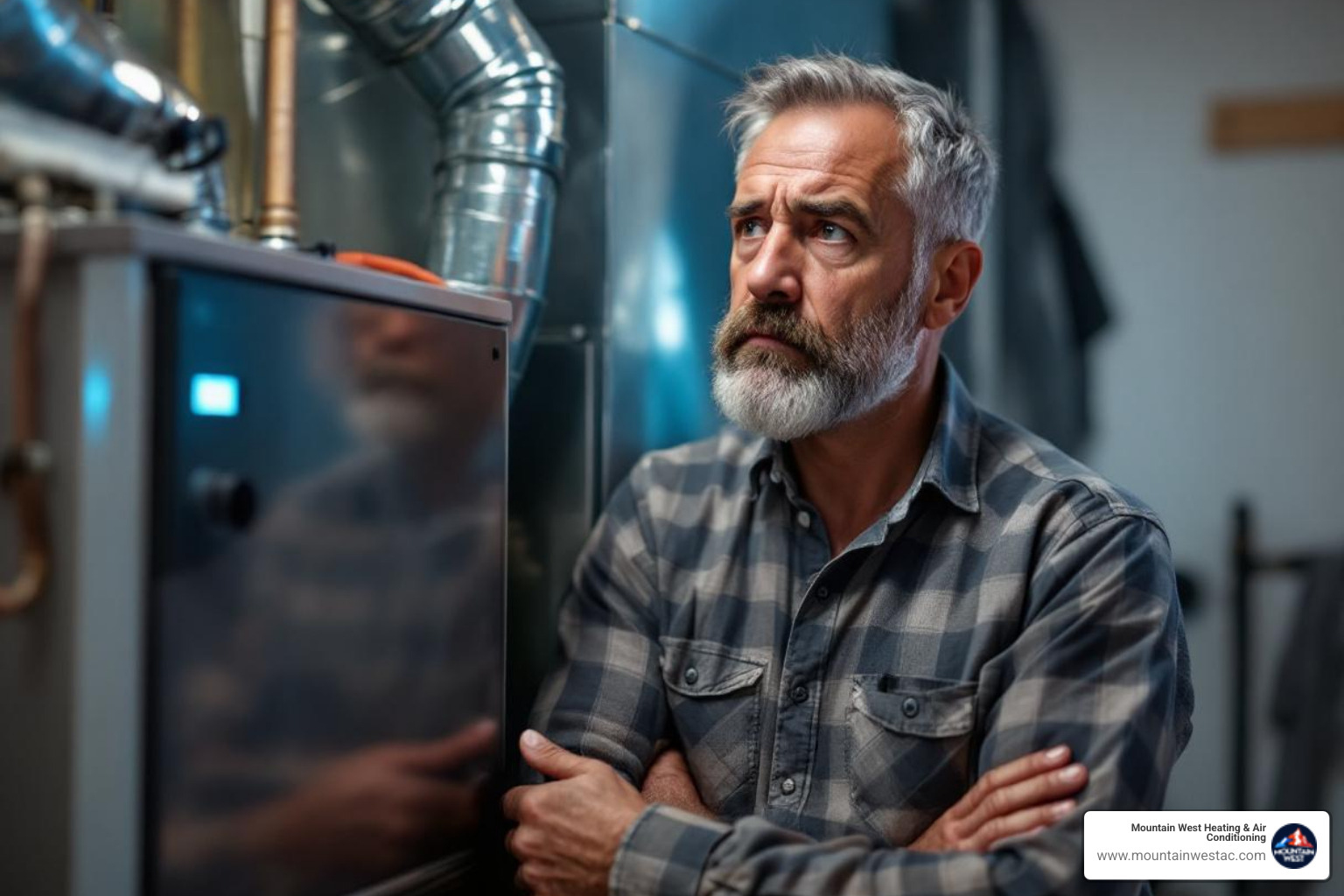 Infographic showing the top 5 warning signs your heater needs repair: unusual noises like banging or squealing, uneven heating or cold spots in your home, sudden increases in energy bills, frequent on-off cycling, and strange odors like burning or rotten eggs - heating repair in reno, nv