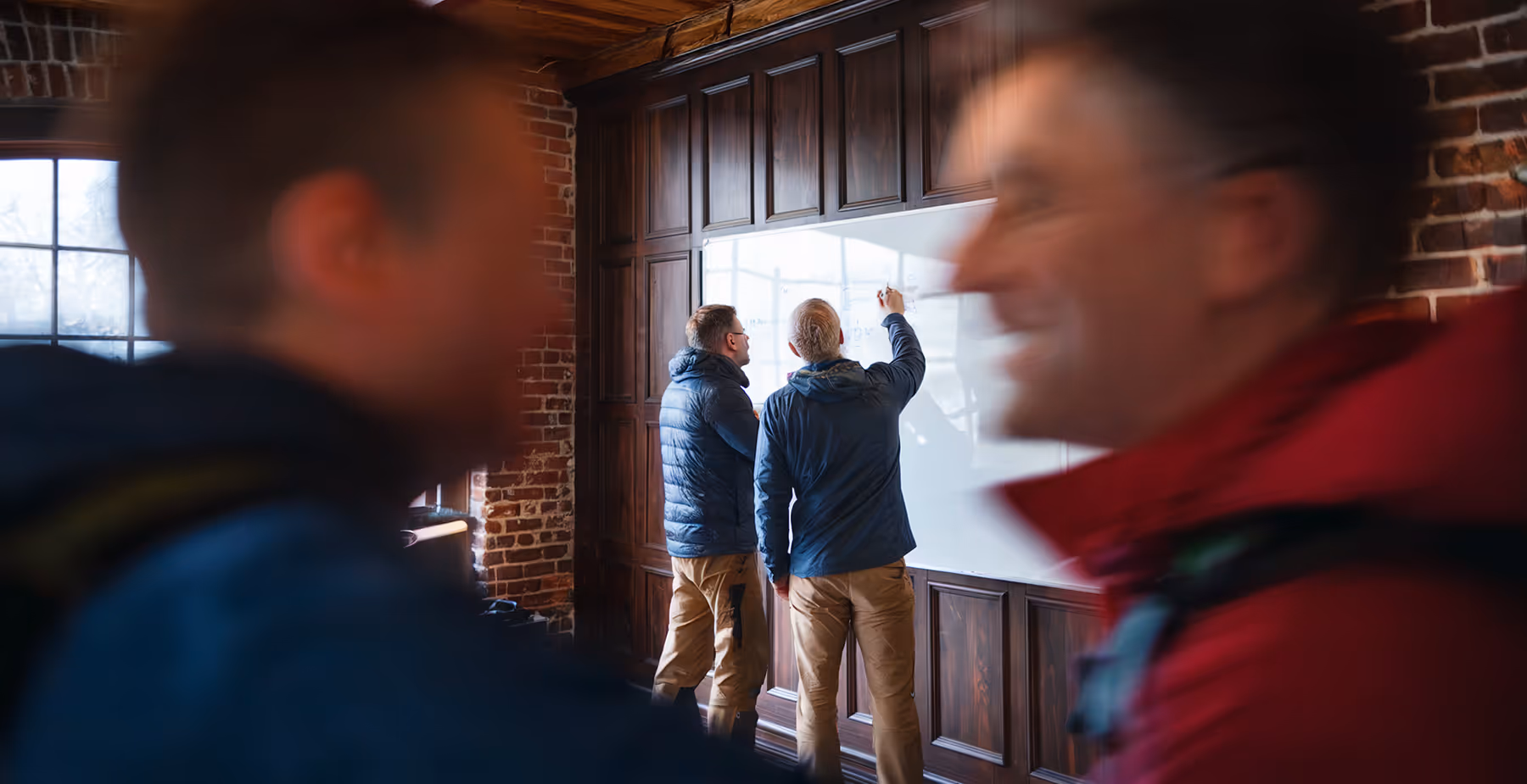 Rendering of meeting and collaboration rooms at The Lumber Exchange.