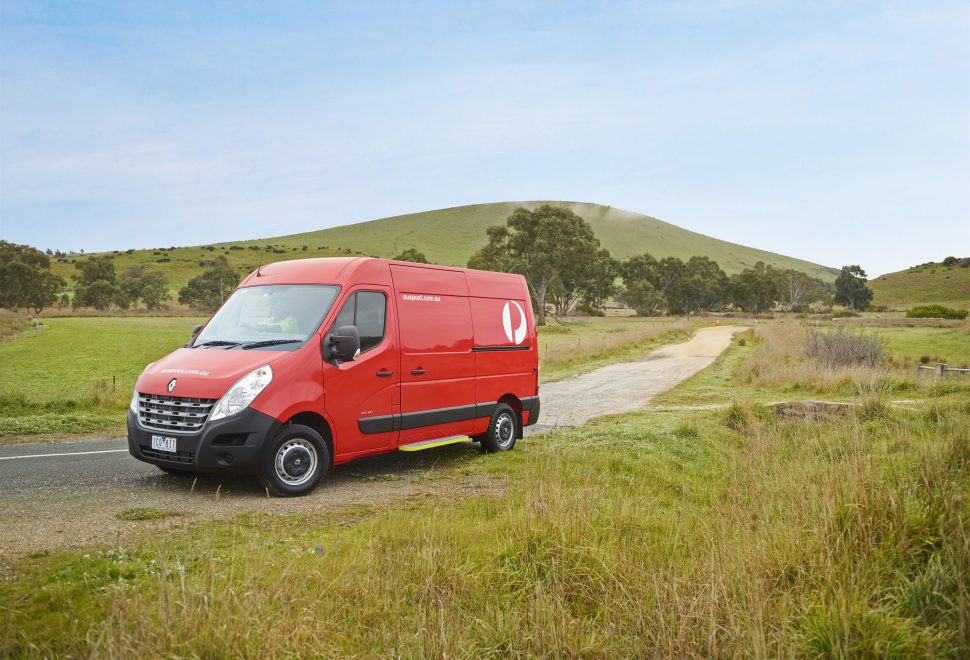 An Australia Post mail delivery van