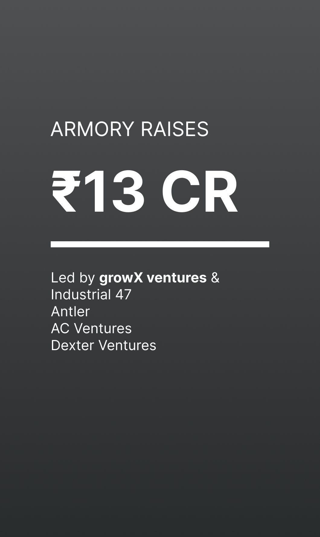 ARMORY RAISES INR 13 CR TO BUILD INDIGENOUS C-UAS FOR BHARAT
