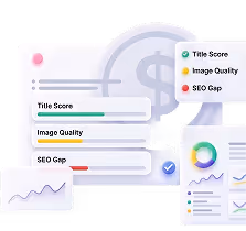 a mockup of the quick evaluation report with scores for SEO and PDP