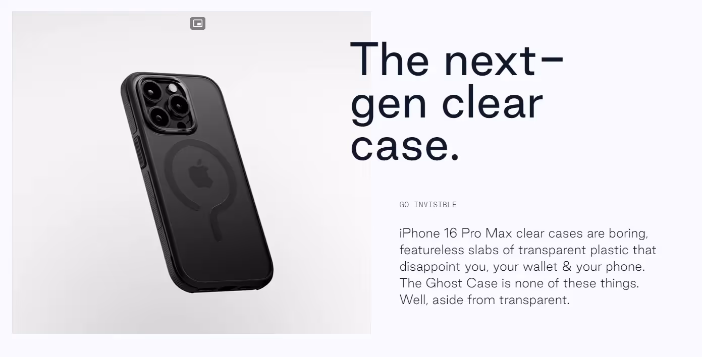 A SEO optimised page example for ecommerce SEO