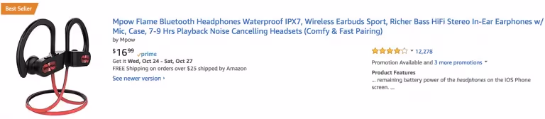 Example of good product description