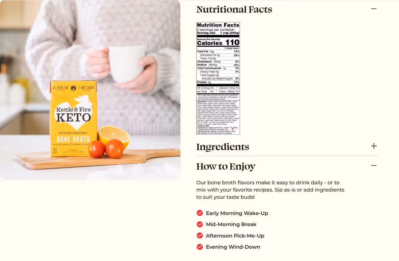 Example of how to write PDPs : Kettle & Fire