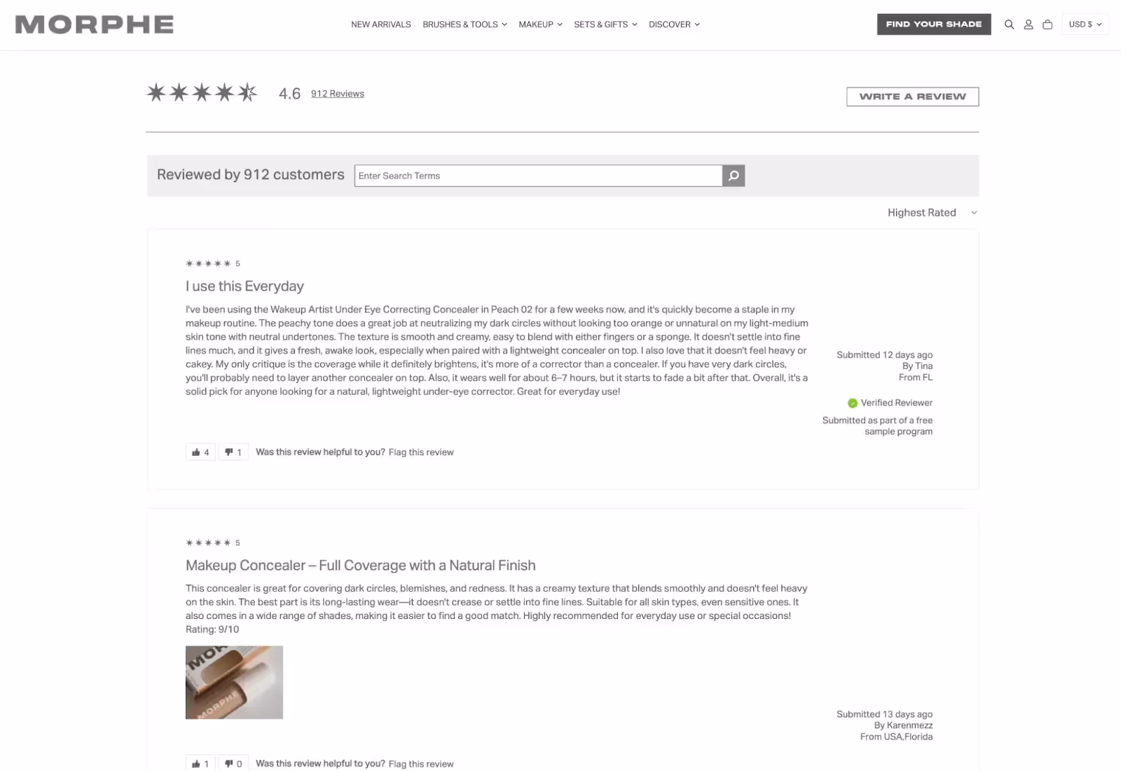 product description with social proofing