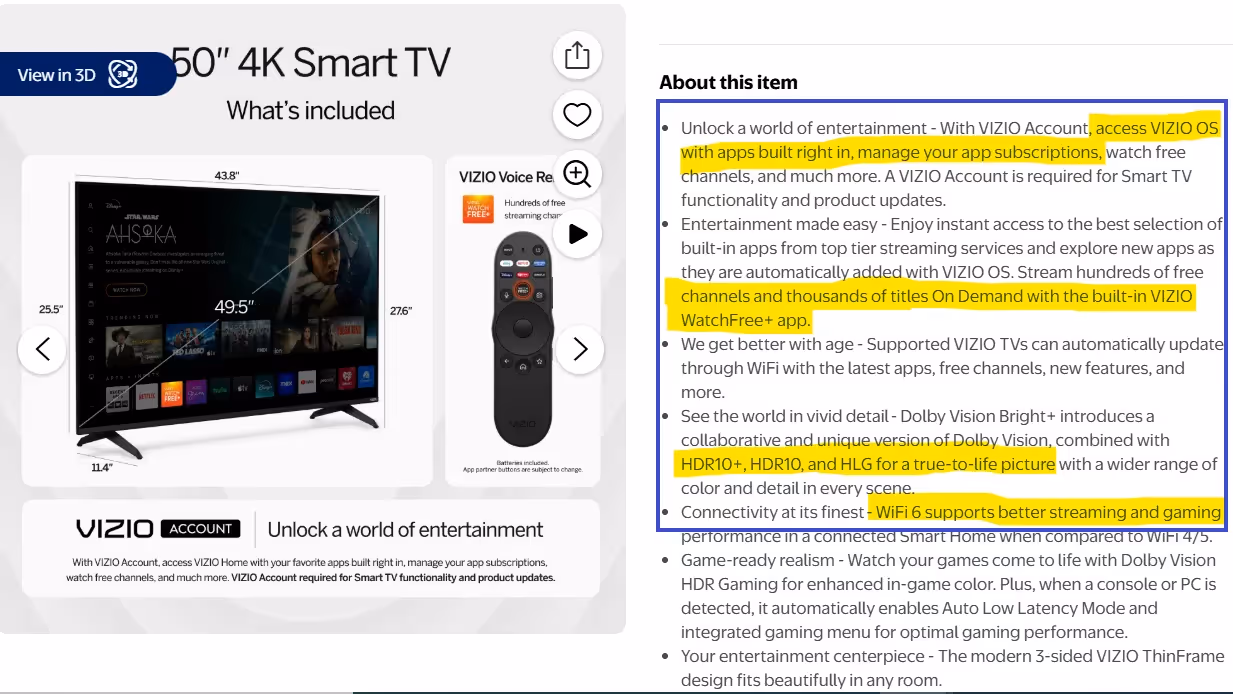Example of benefit focused PDP