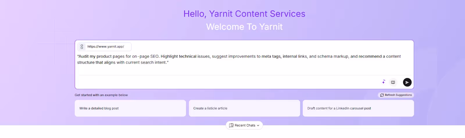 AI Agent for On page SEO