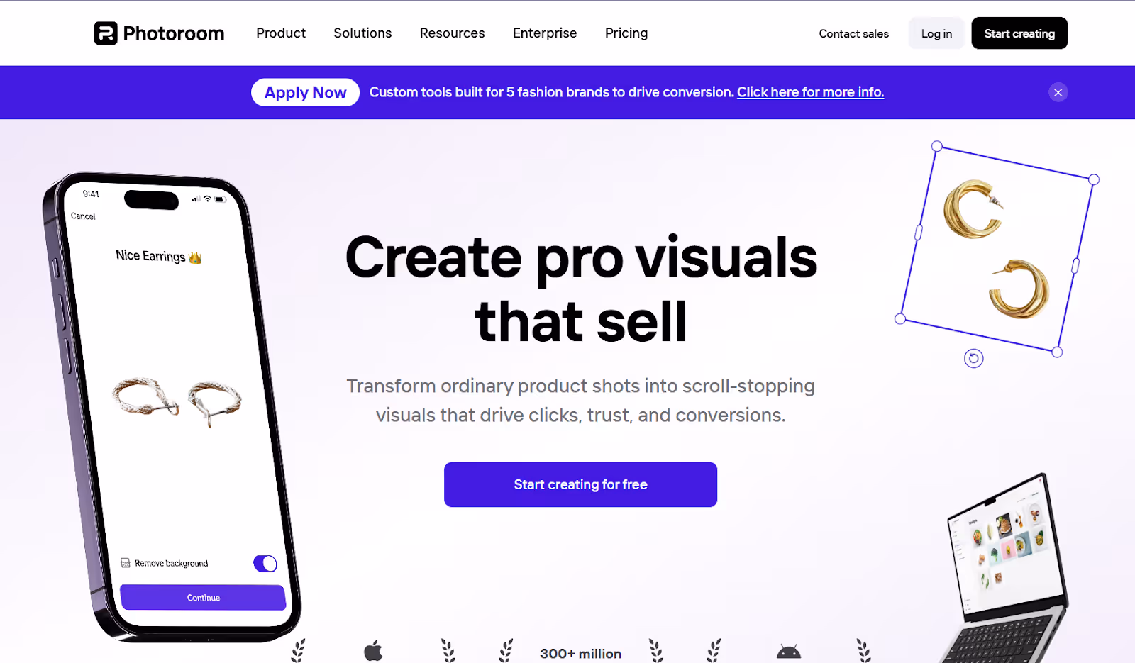 Photoroom website screenshot