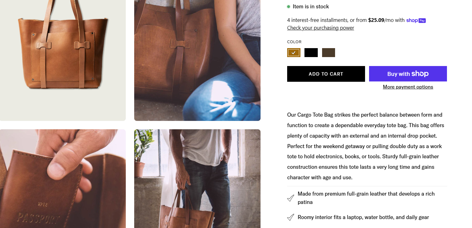 WP Standard’s product pages