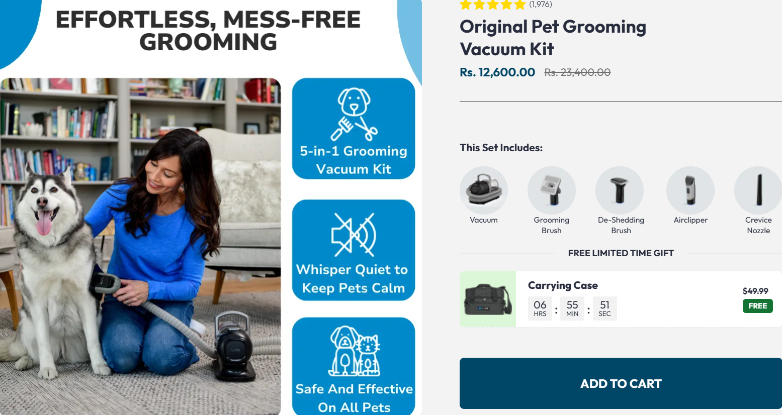 Furme, a pet grooming vacuum kit brand